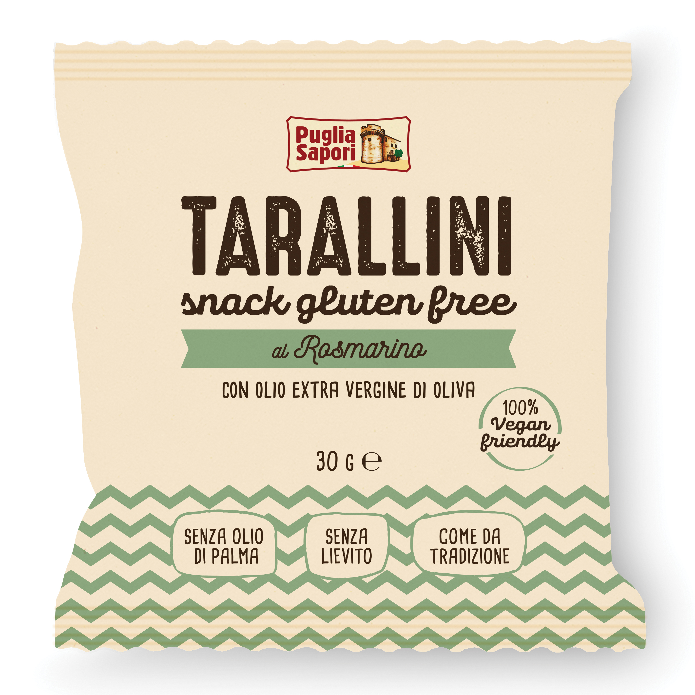 Puglia sapori tarallini rosmarino olio extravergine di oliva 30g
