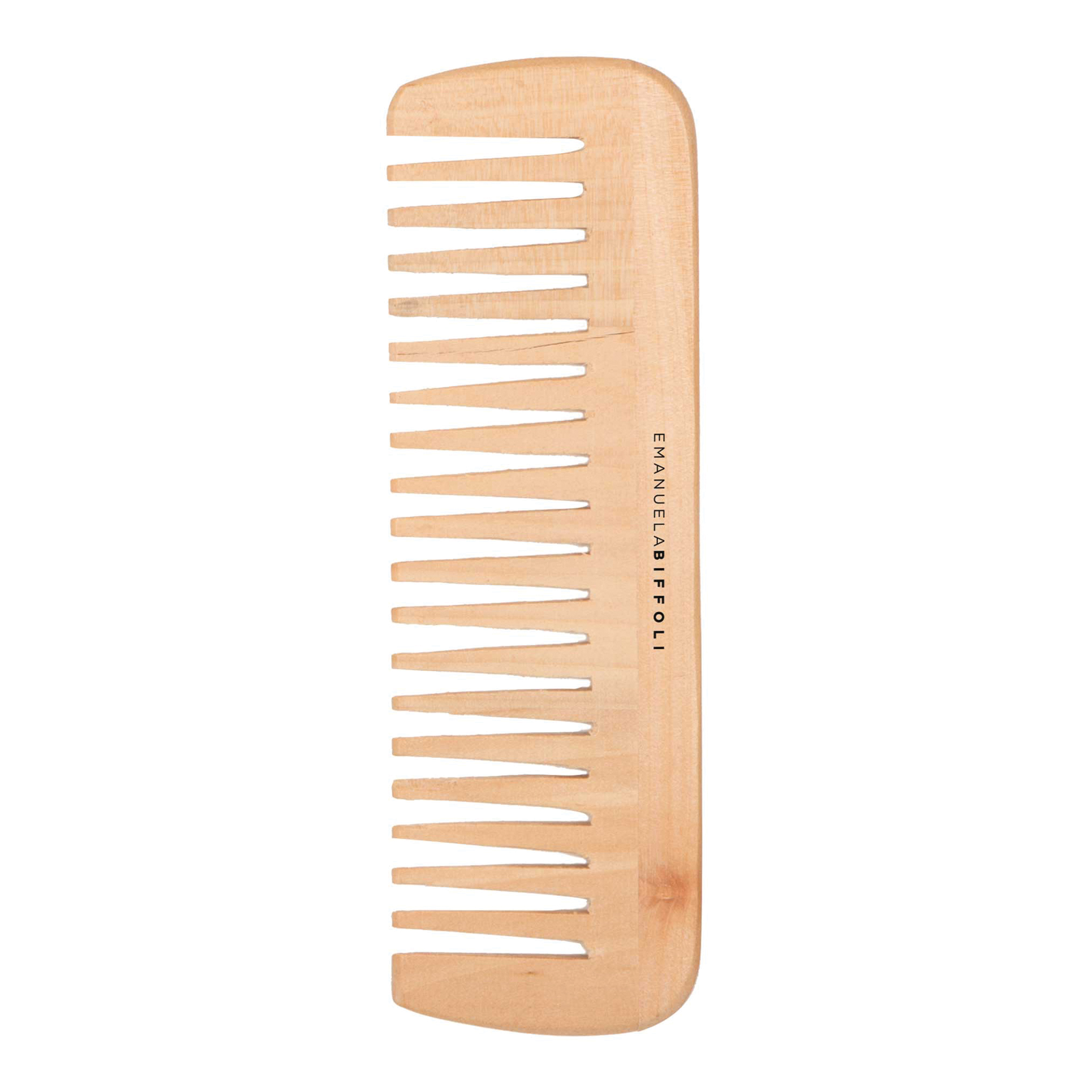 Pettine denti radi grande in legno