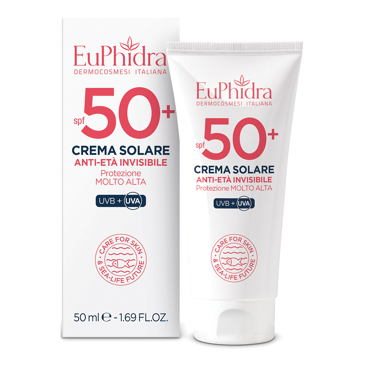 Euphidra kaleido crema viso invisibile spf50+ 50 ml