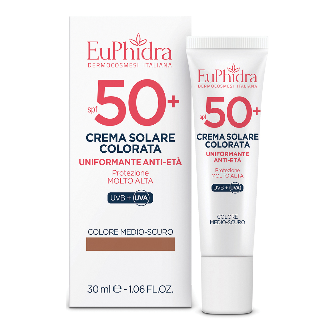 kaleido crema colorata medio-scuro viso spf50+
