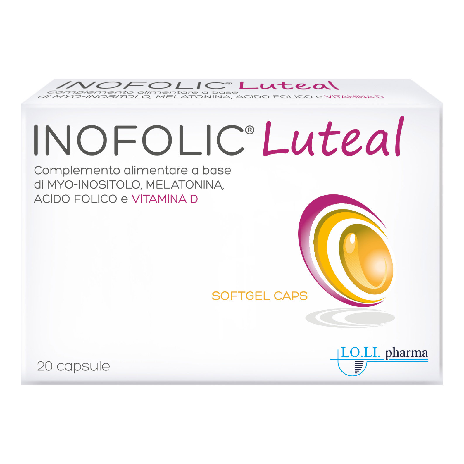 Inofolic luteal 20 capsule molli