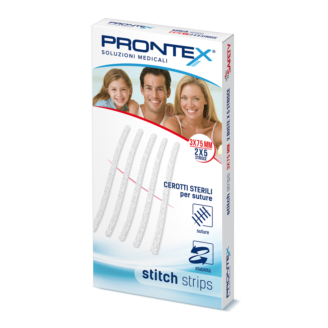 Prontex stitch strips 3x75 10p