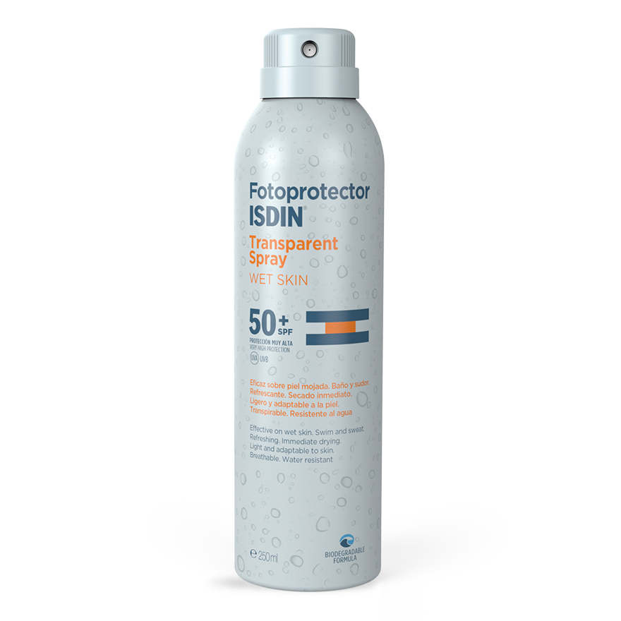 Fotoprotector wet skin spray trasparente 50+ 250ml