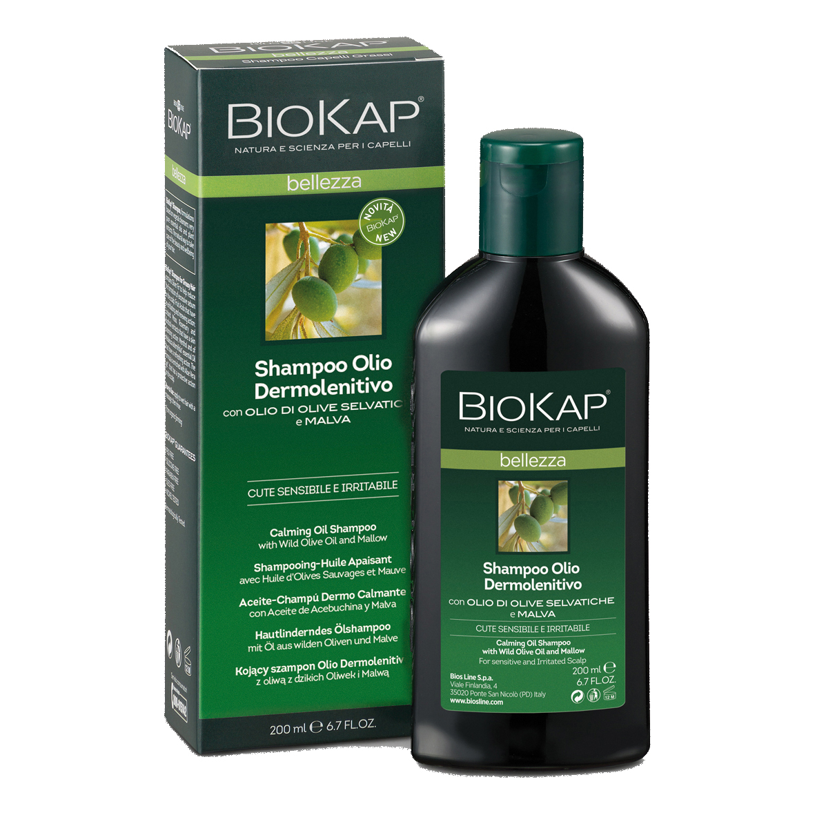 Biokap Shampoo olio dermolen200ml