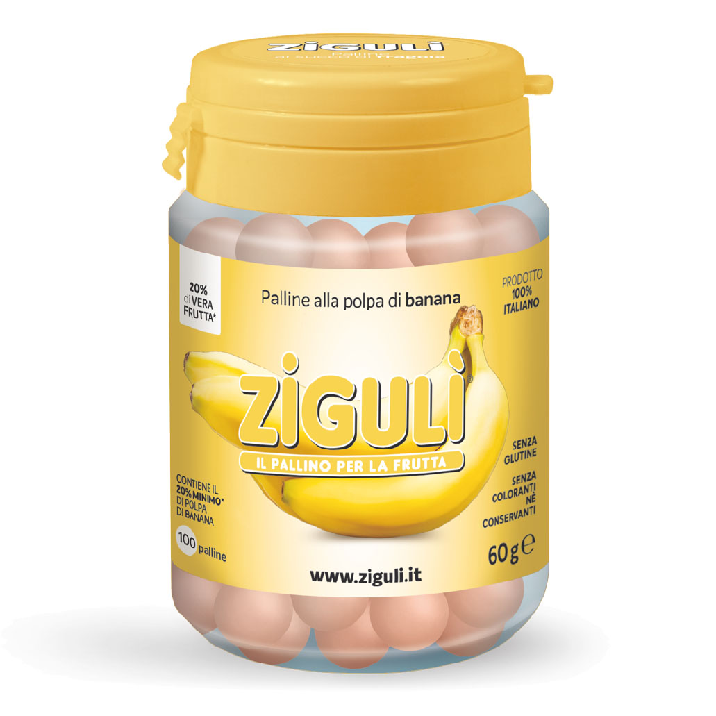 Ziguli-banana 100palline 60g