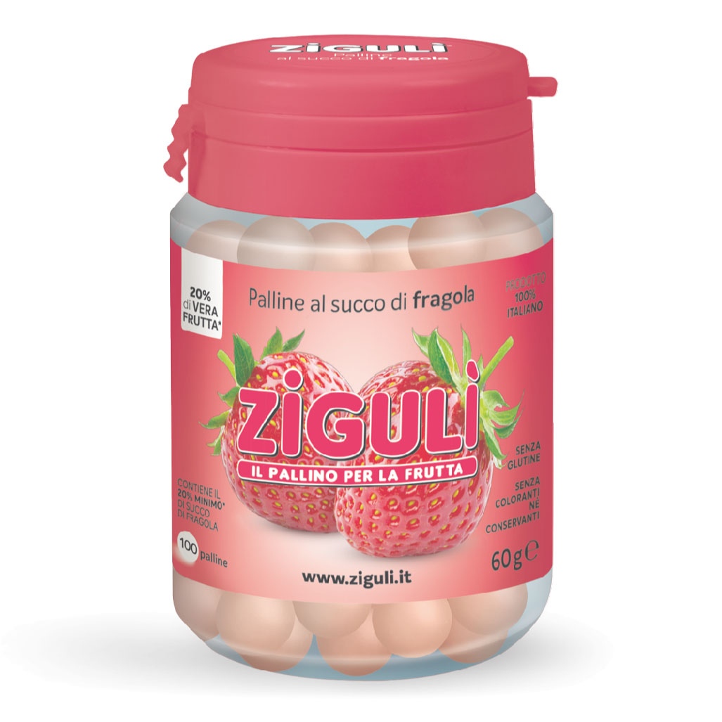Ziguli-fragola 100palline 60g