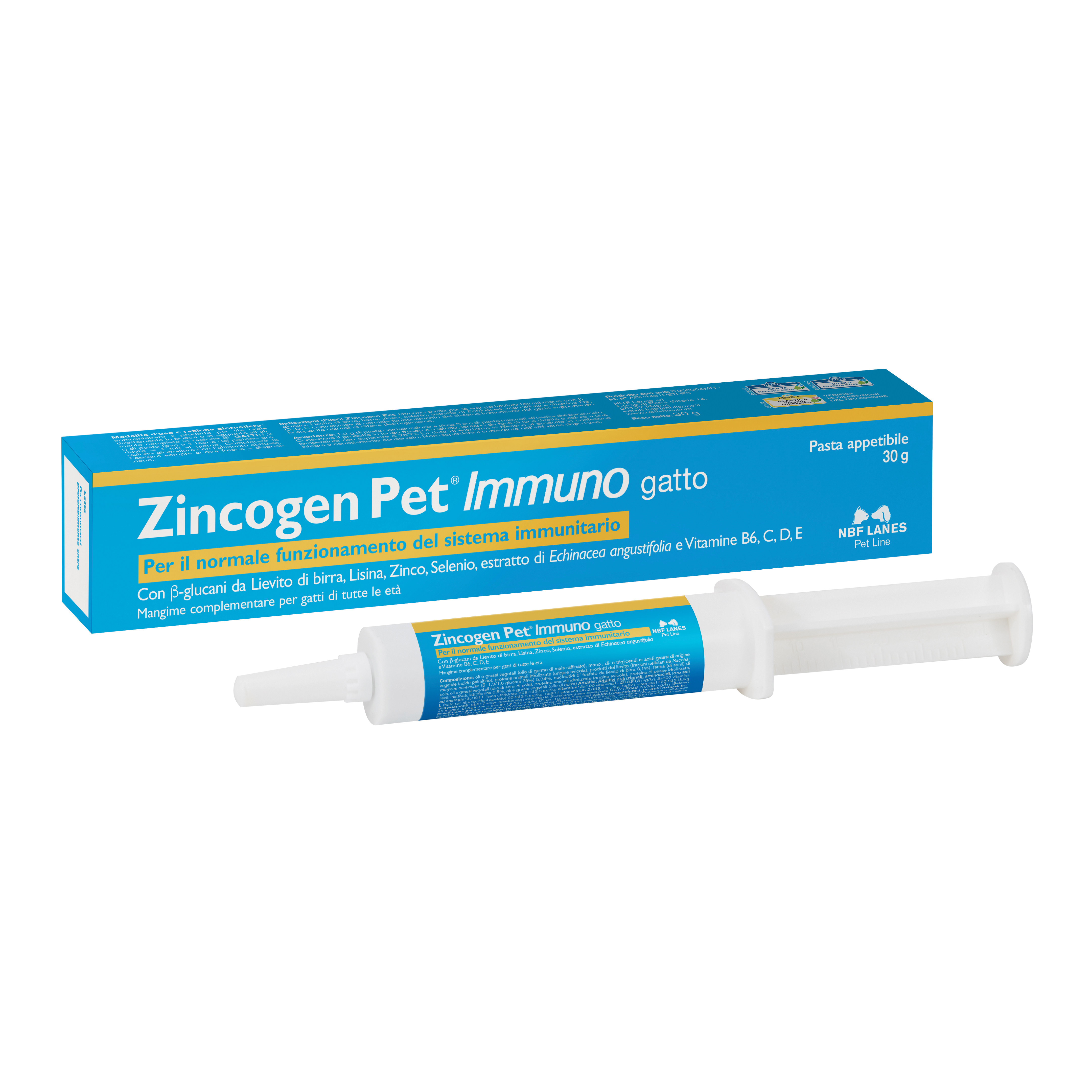 Zincogen Pet Immuno Gatto Pasta 30 Gr Temporaneamente Mancante Dall'Azienda Produttrice