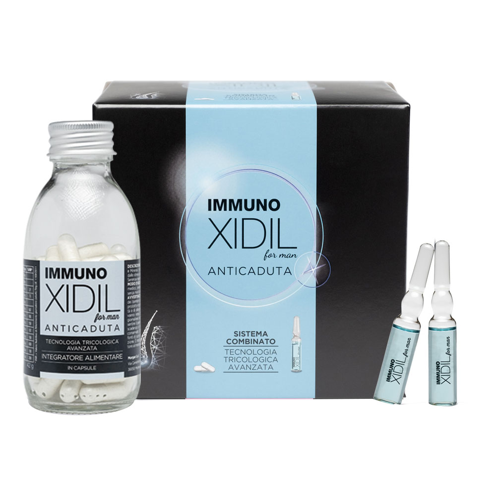 Immunoxidil uomo kit 60 capsule + 15 fiale