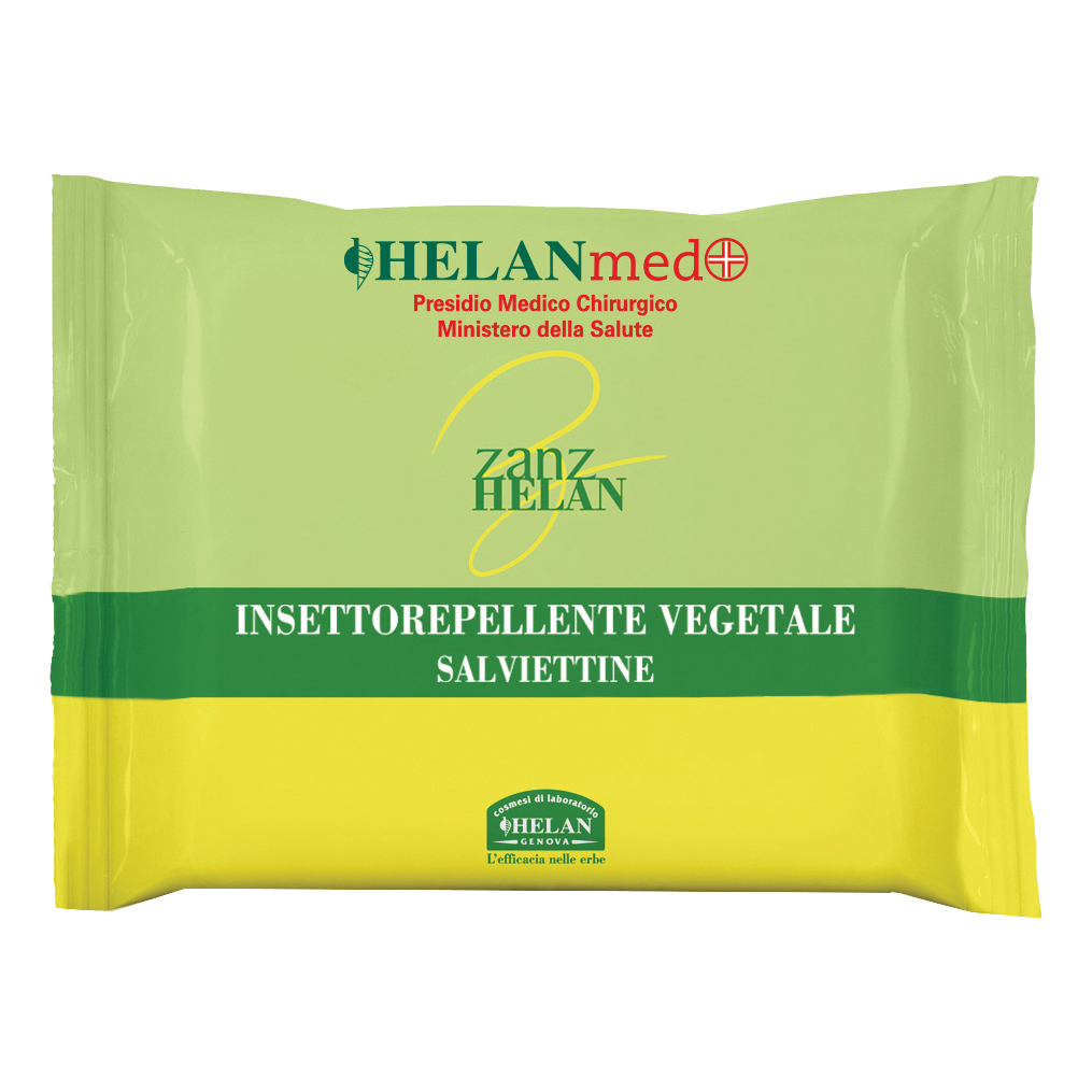 Zanzhelan insettorepellente vegetale salviettine 15 pezzi