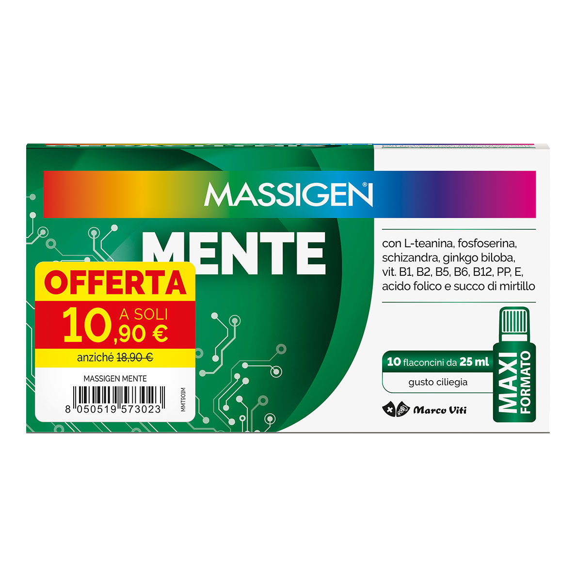 Massigen mente 10 flaconcini da 250 ml 10,90 e