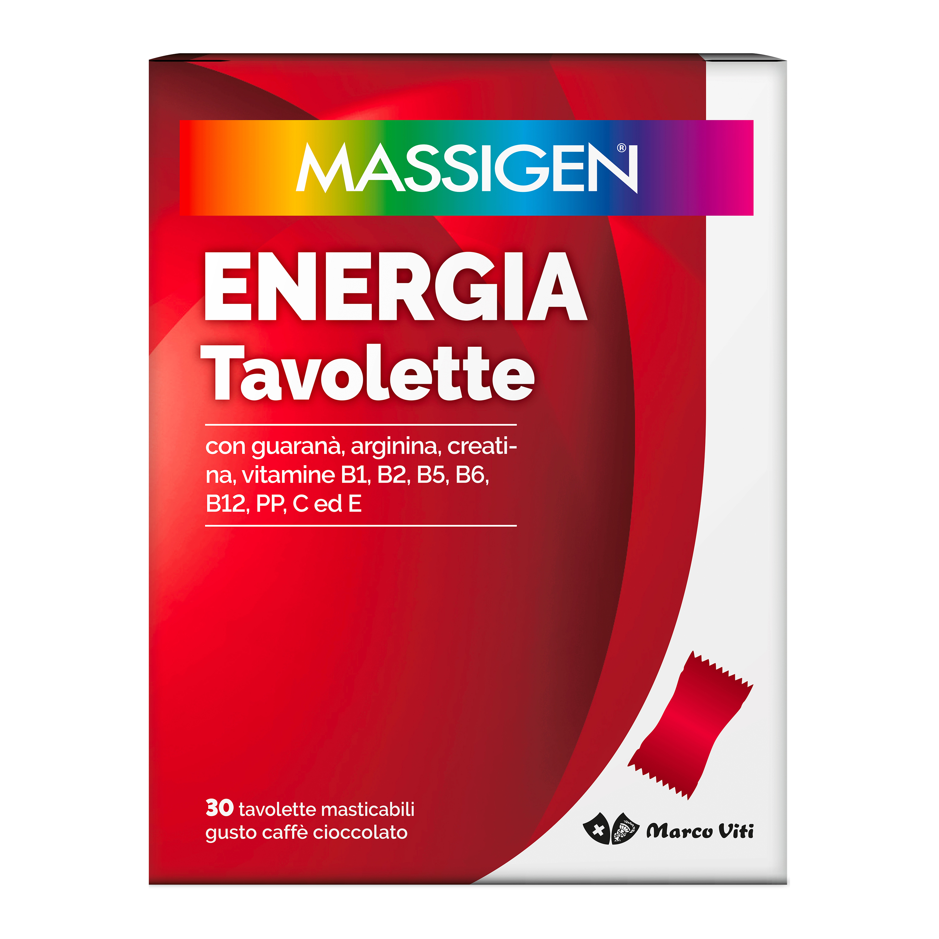 Massigen energia 30 tavolette masticabili