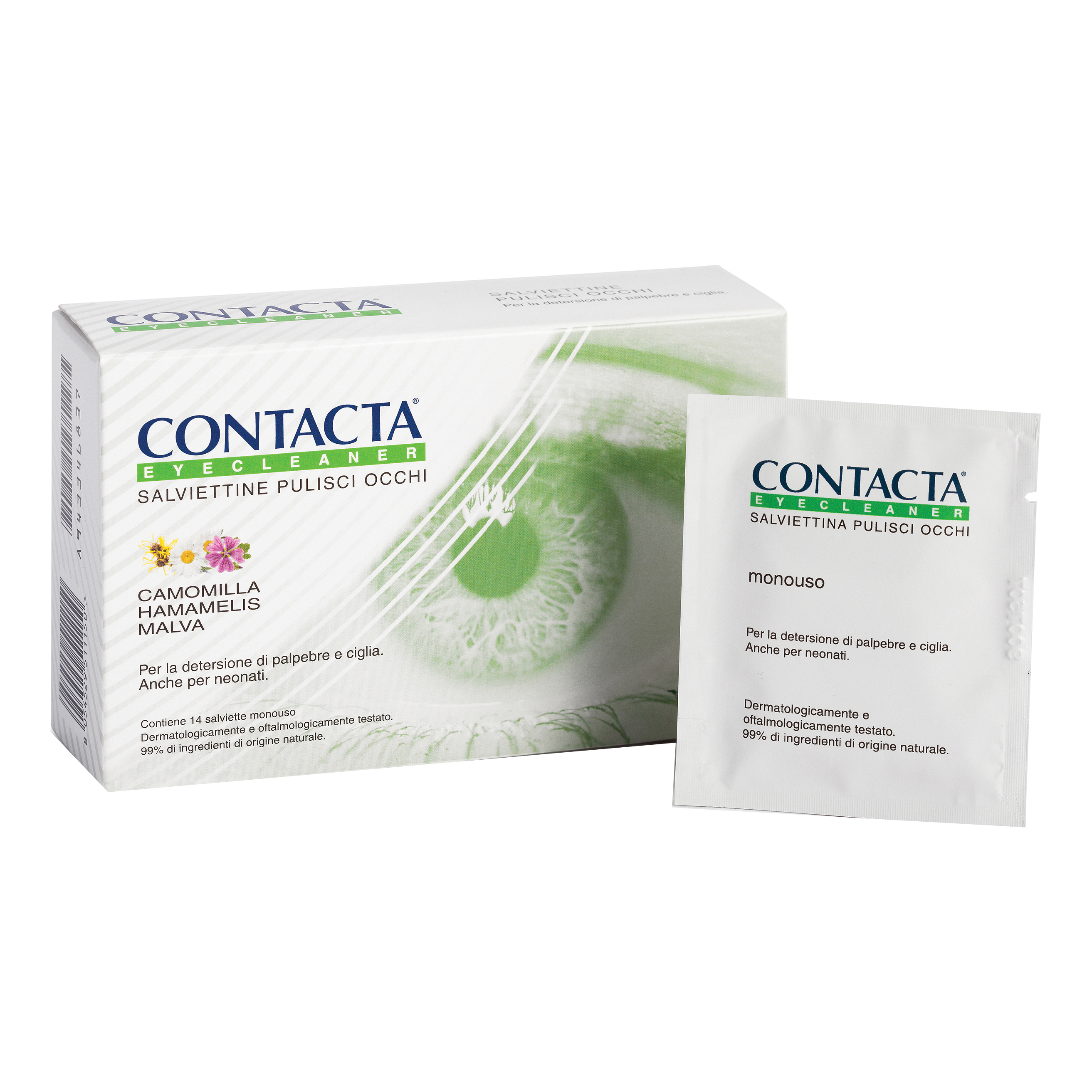 Contacta eyecleaner 14 salviettine pulisci occhi