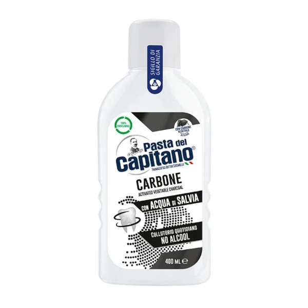 Pasta del capitano collutorio carbone 400 ml