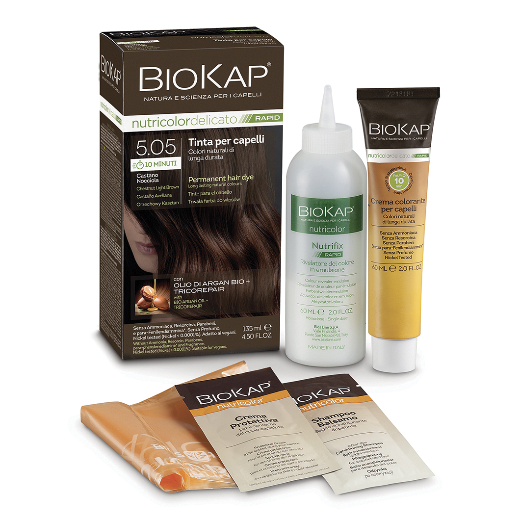 Biokap Nutricolor Delicato Rapid 5.05 Castano Nocciola 135Ml