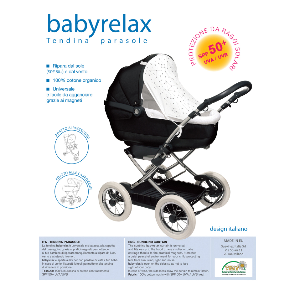 Baby relax tendina glacial grey