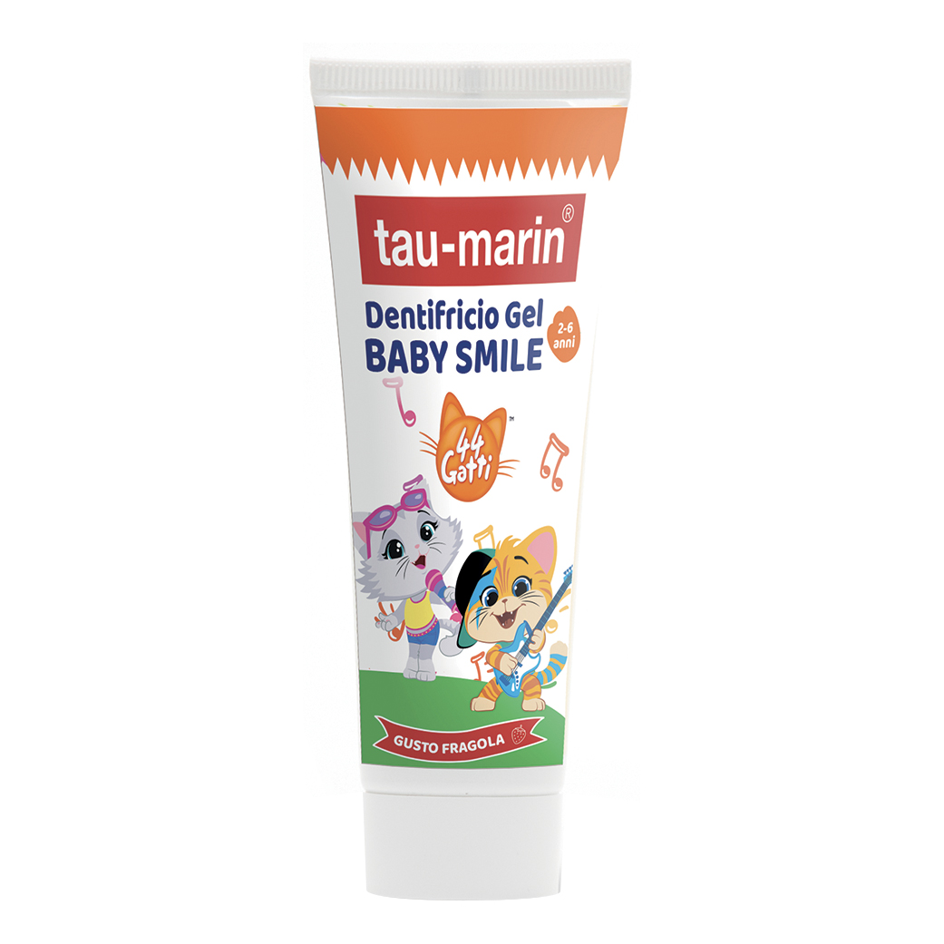 Taumarin Dentifricio Baby Gusto Fragola 44 Gatti 2-6 Anni 50ml