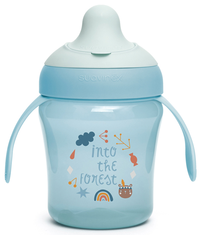 Suavinex intotheforest tazza antigoccia +6 mesi azzurra
