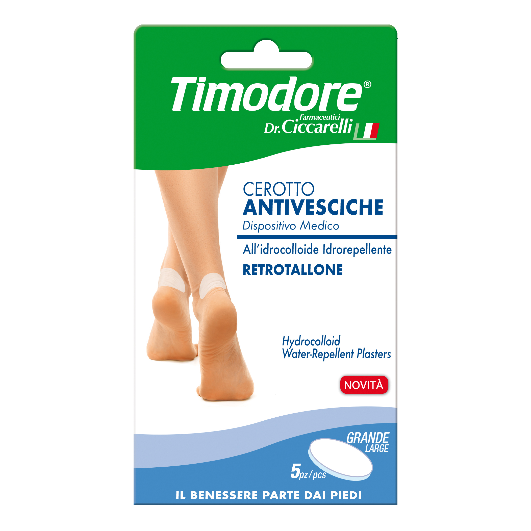 Timodore cerotto antivesciche retrotallone 5 pezzi
