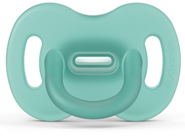 Suavinex - succhietto 100% silicone 6/18m+ verde confezione 1 pezzo