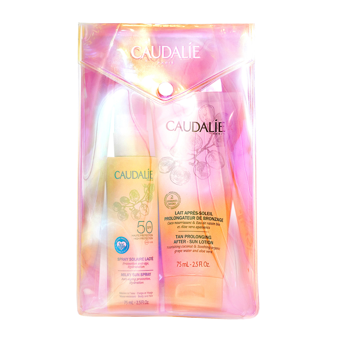 Caudalie Trousse Duo Latte Solare Spray Spf50 75ml+ Latte Doposole 75ml-image