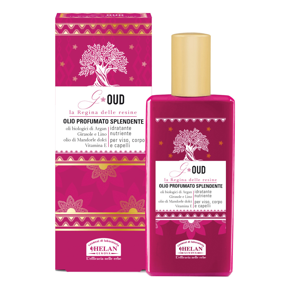G oud olio profumato splendente
