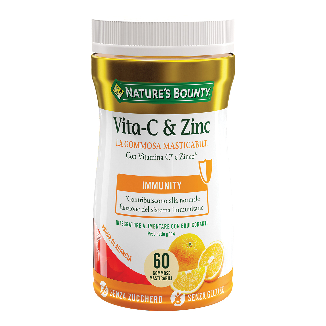 Nature's bounty vita-c&amp;zinc 60 gommose