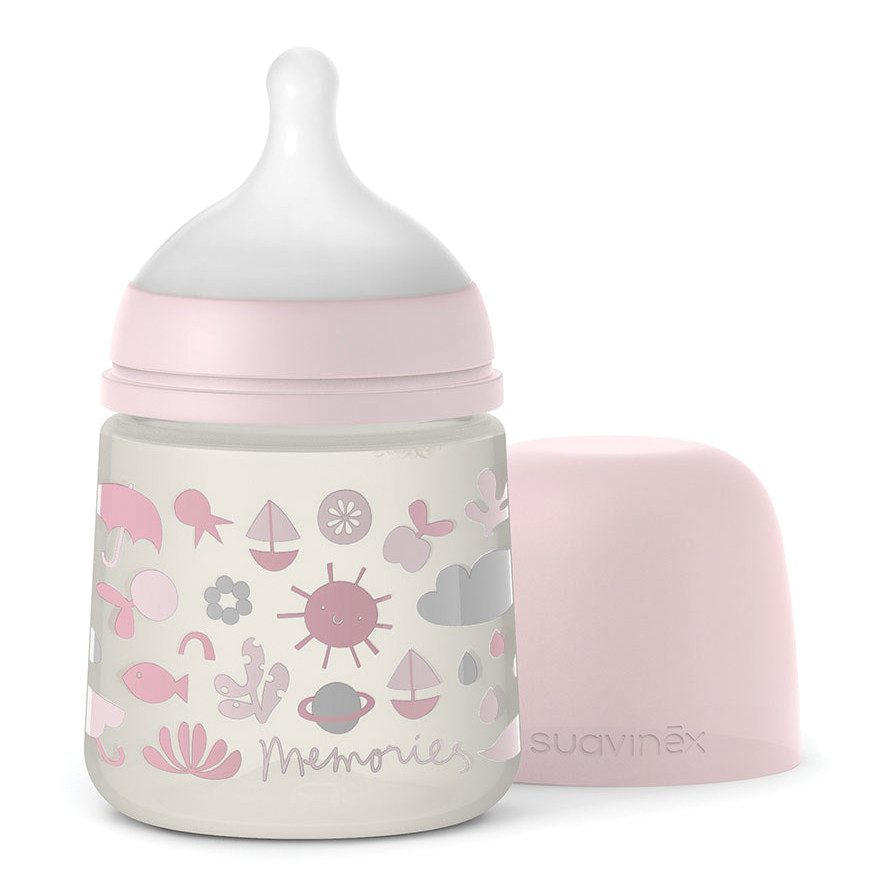 Memories biberon da 150 ml silicone sx pro rosa