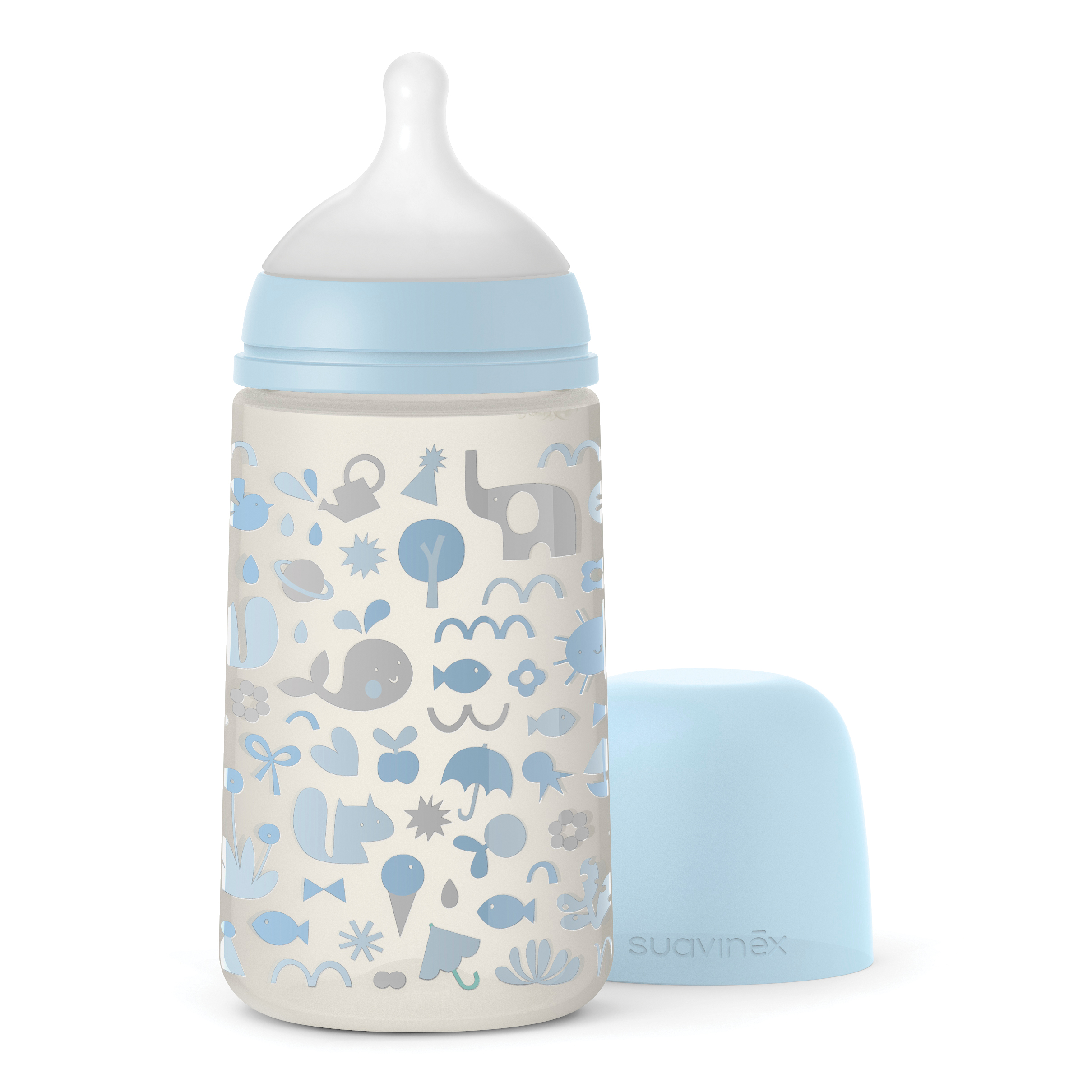 Memories biberon da 270 ml silicone sx pro azzurro