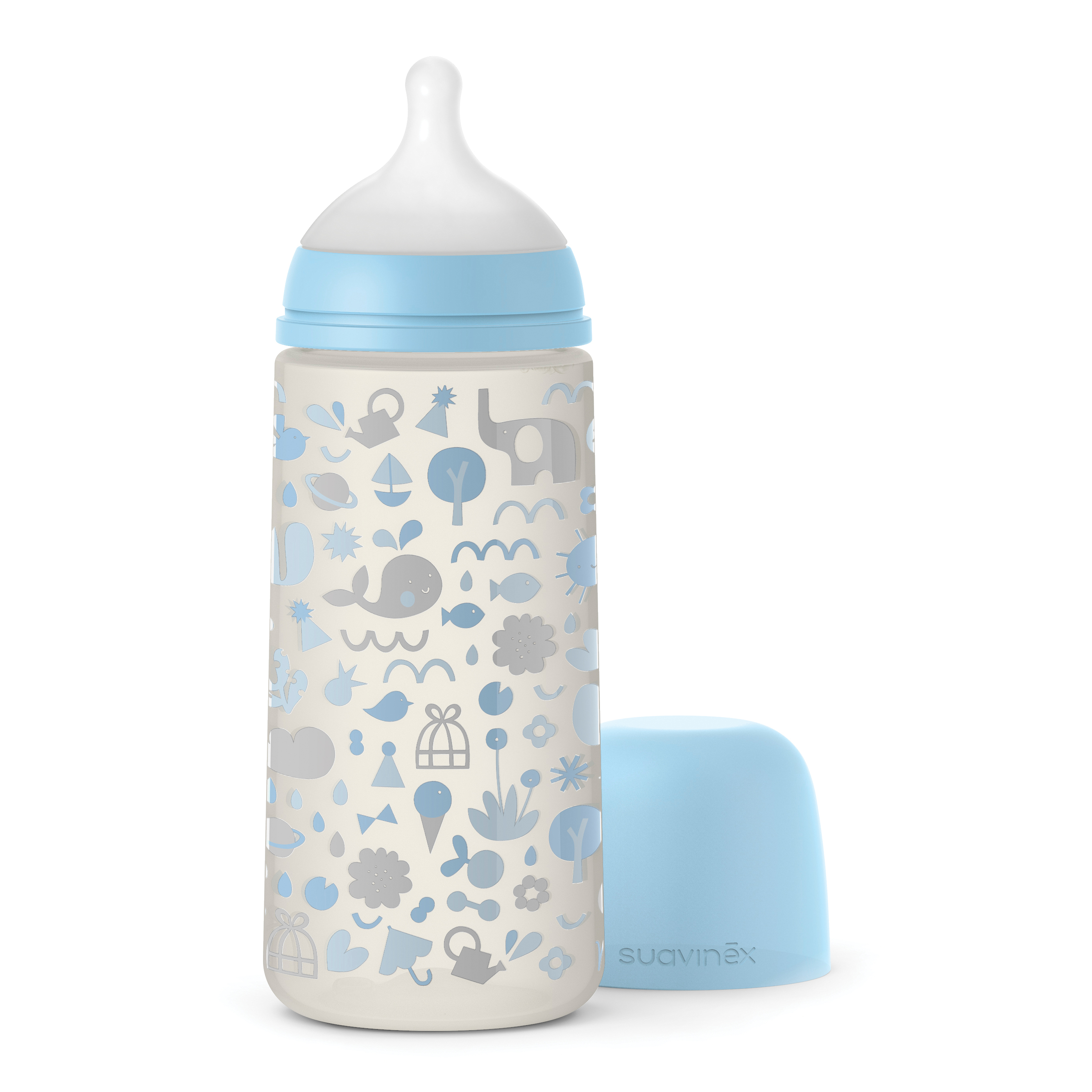 Memories biberon da 360 ml silicone sx pro azzurro
