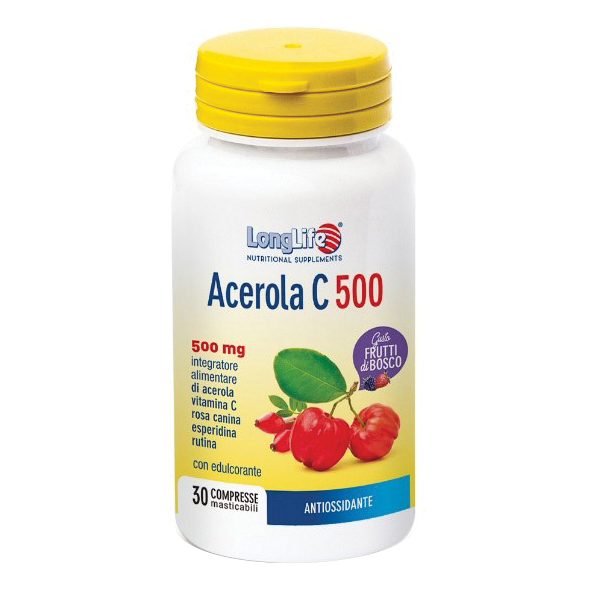 Longlife acerola c500 frutti di bosco 30 compresse
