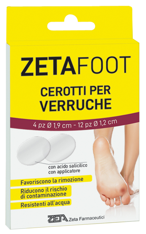 Zetafoot cerotto verruche assortite 16 pezzi