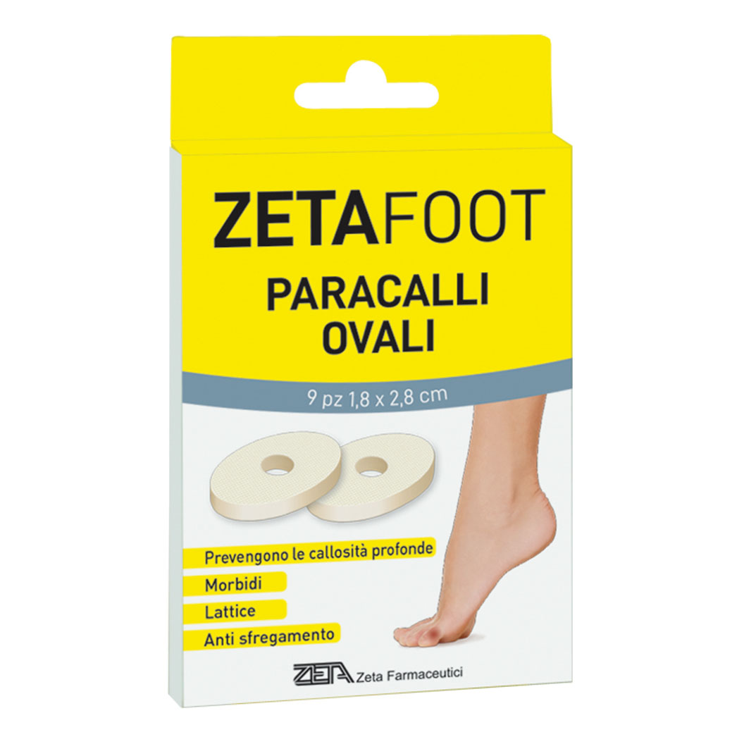 Zetafoot paracallo ovale lattice 9 pezzi