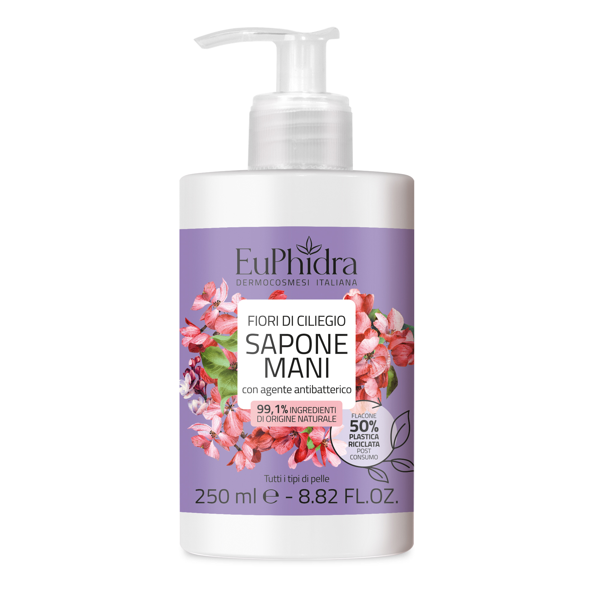 Euphidra sapone liquido fiori di ciliegio 250 ml
