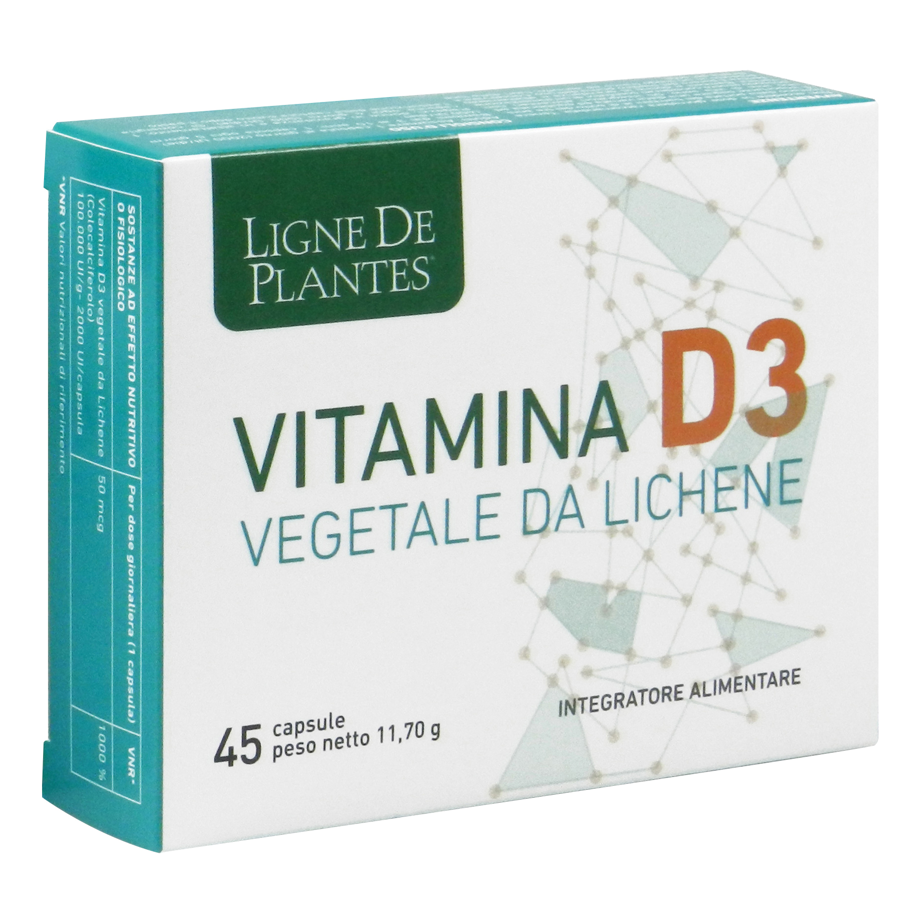 Ligne de plantes vitamina d3 vegetale 45 capsule