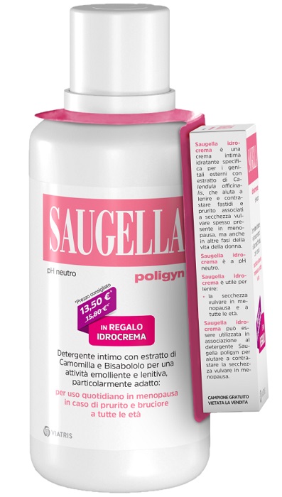 Saugella poligyn 500ml + saugella idrocrema 10ml in regalo
