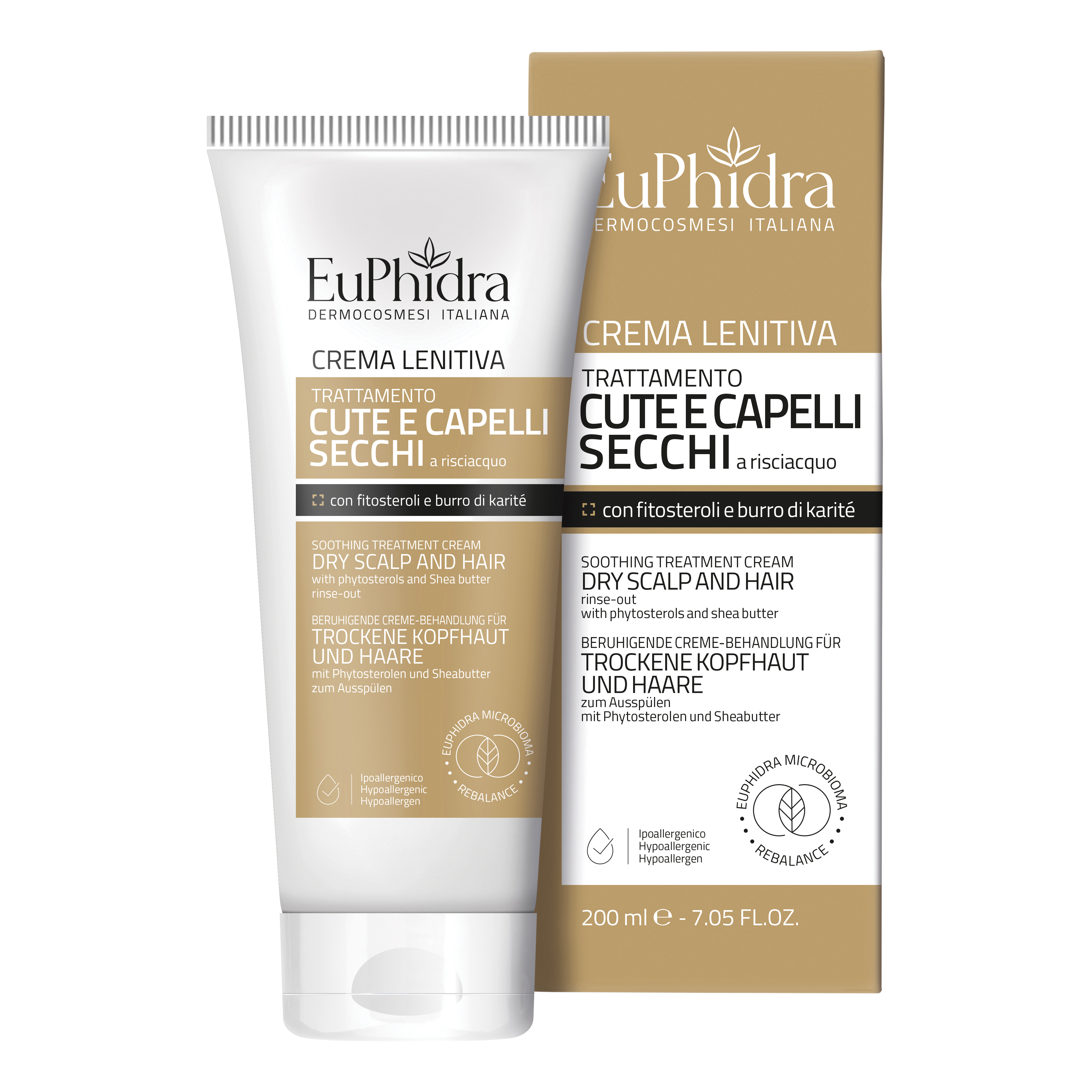 Euphidra crema lenitiva cuoio capelluto secchi 200 ml