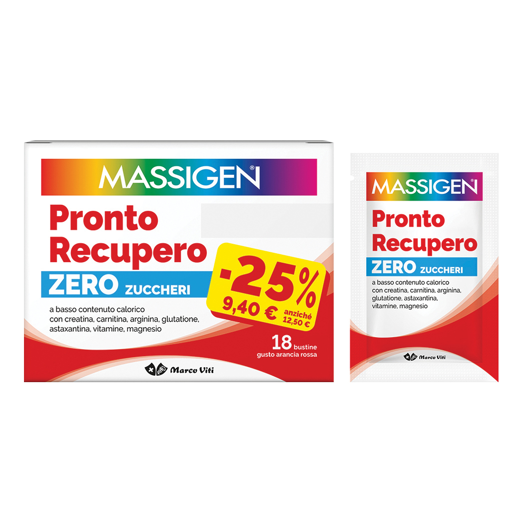 Massigen Pronto Recupero Zero Zuccheri 18 Bustine