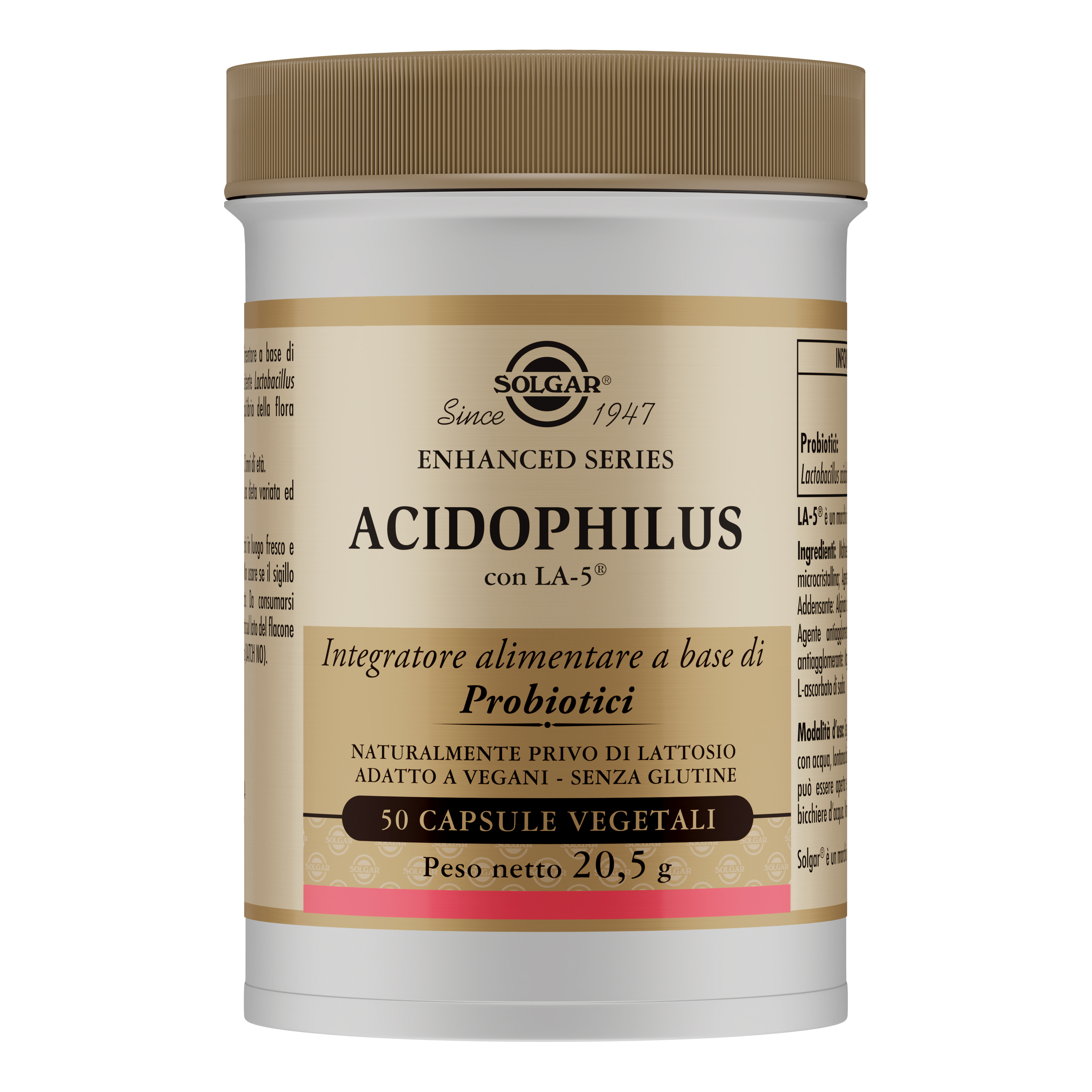 Solgar Acidophilus Probiotici 50 Capsule Vegetali