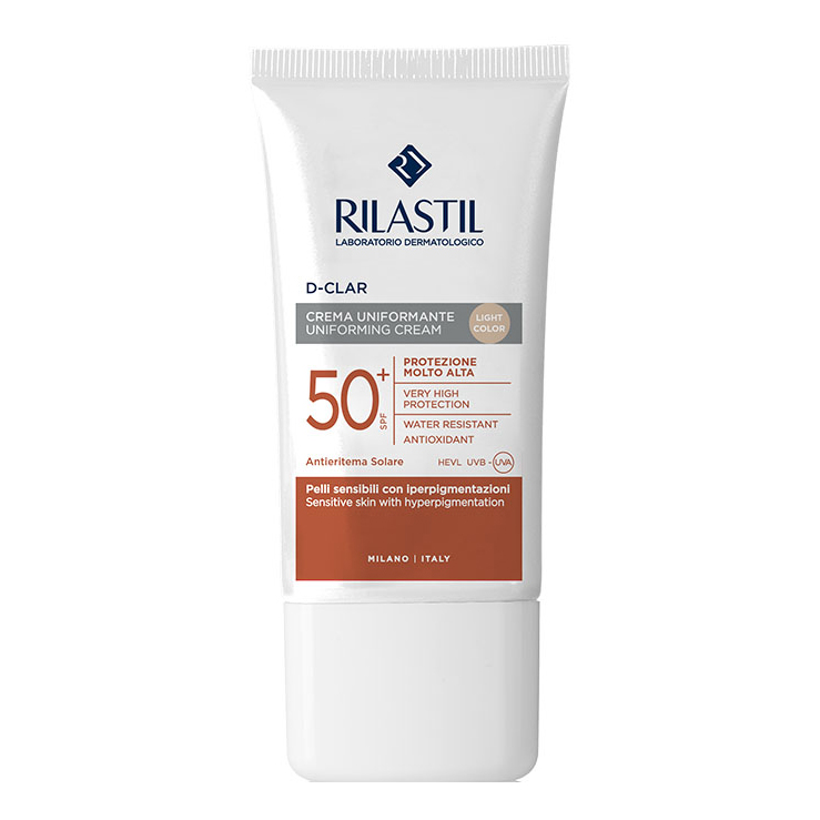 Rilastil D Clar Crema Uniformante Solare Colorata Spf 50+ Viso Light Color 40Ml