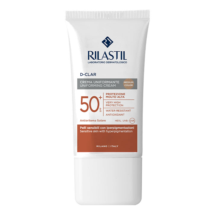 D Clar Crema Uniformante Solare Colorata SPF 50+ Viso Medium Color