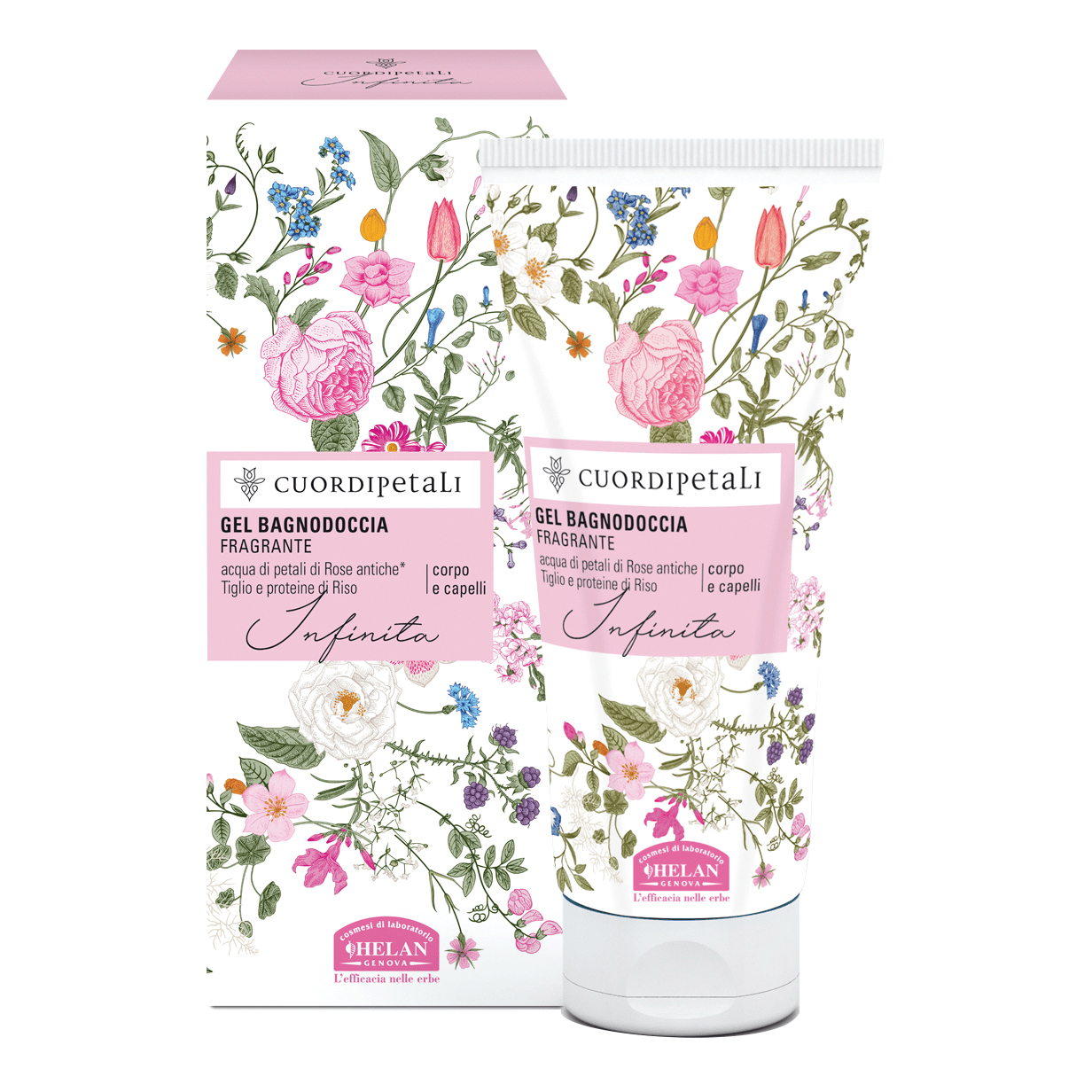 Cuor di petali infinita gel bagno doccia fragrante 200 ml