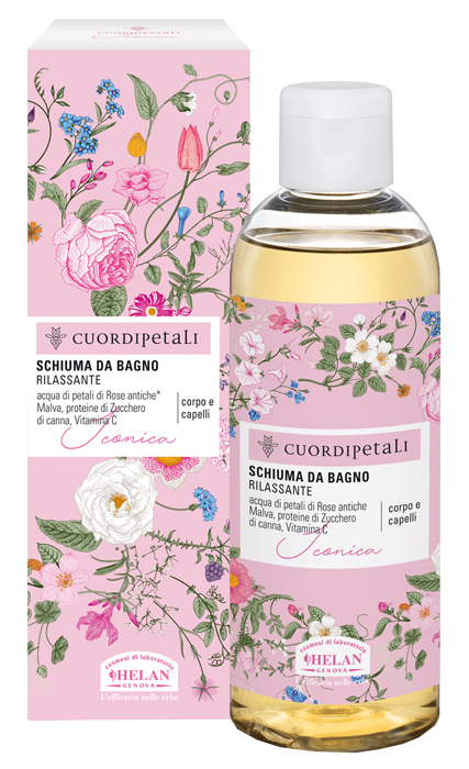 Cuor di petali iconica schiuma bagno rilassante 210 ml