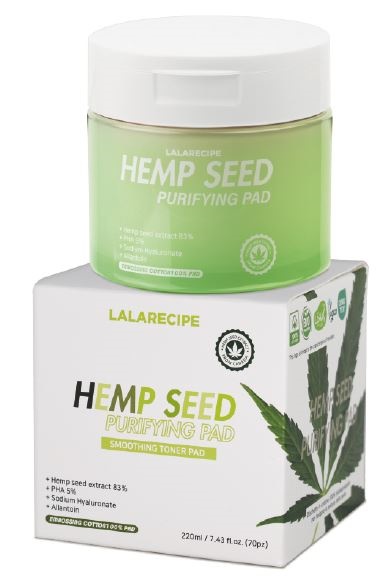 Lalarecipe hemp seed purifying pad 70 pezzi