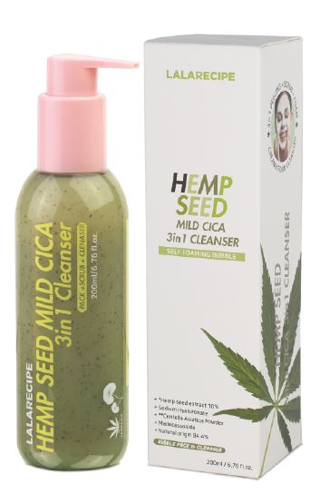 Lalarecipe hemp seed mild cica 3in1 cleanser 200 ml