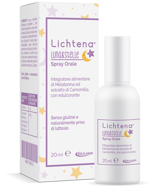 Lichtena Luna&amp;Stelle Spray Melatonina Confezione 20 ml