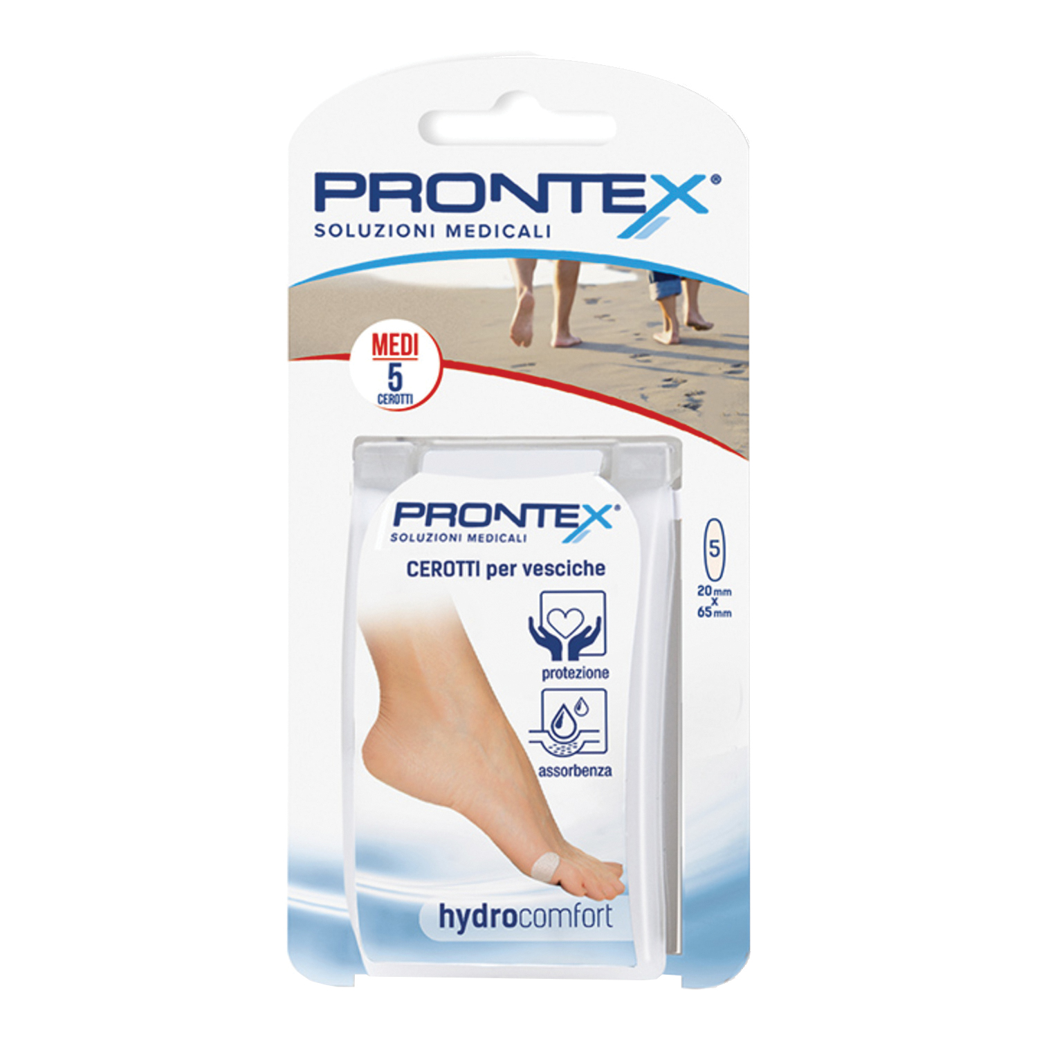 Medicazione in idrocolloidi hydrocomfort media 5 pezzi