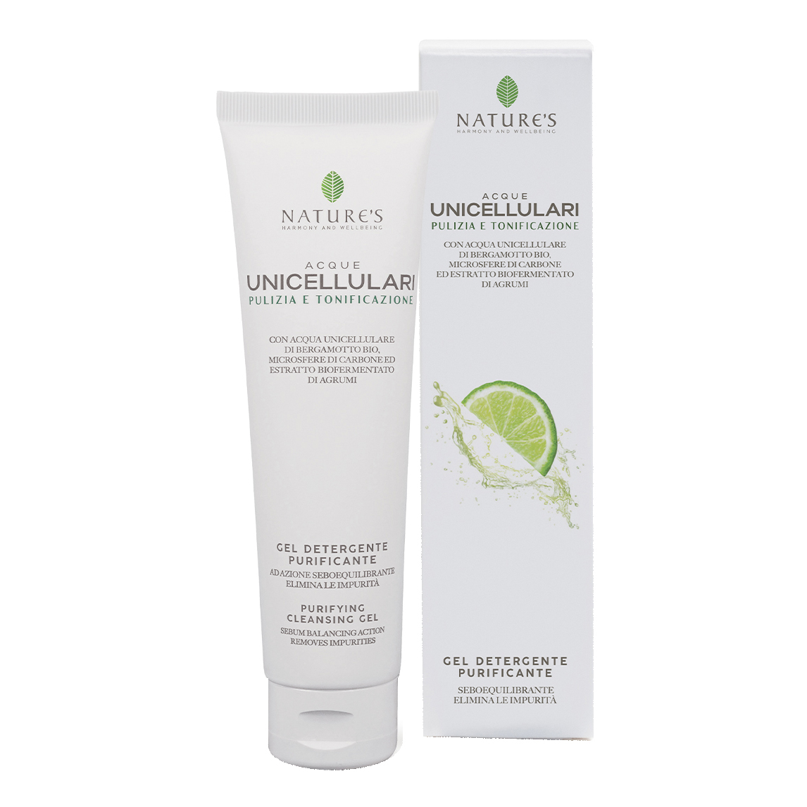 Acque unicellulari gel detergente purificante