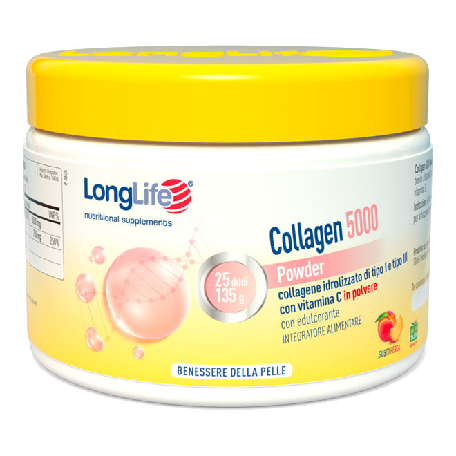 Longlife collagen 5000 powder pesca 130 g