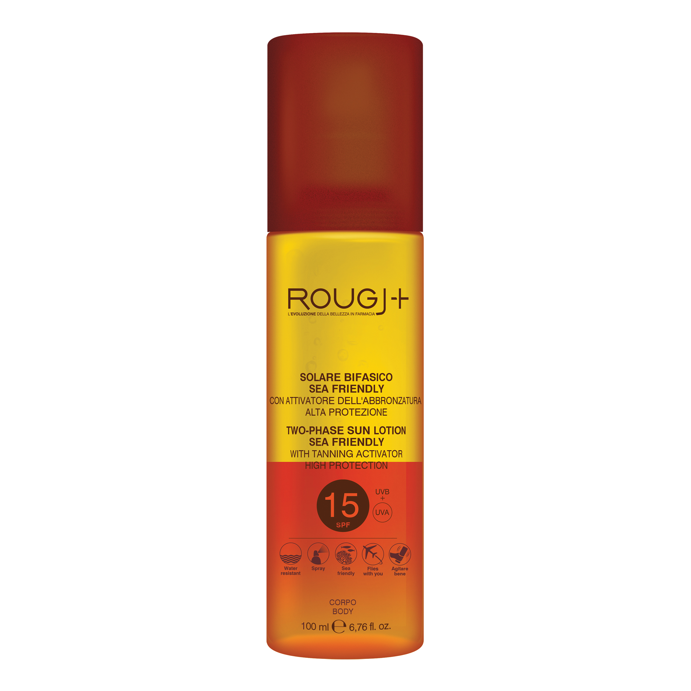 Rougj suntech spf15 bifasico intensificatore abbronzatura 100 ml