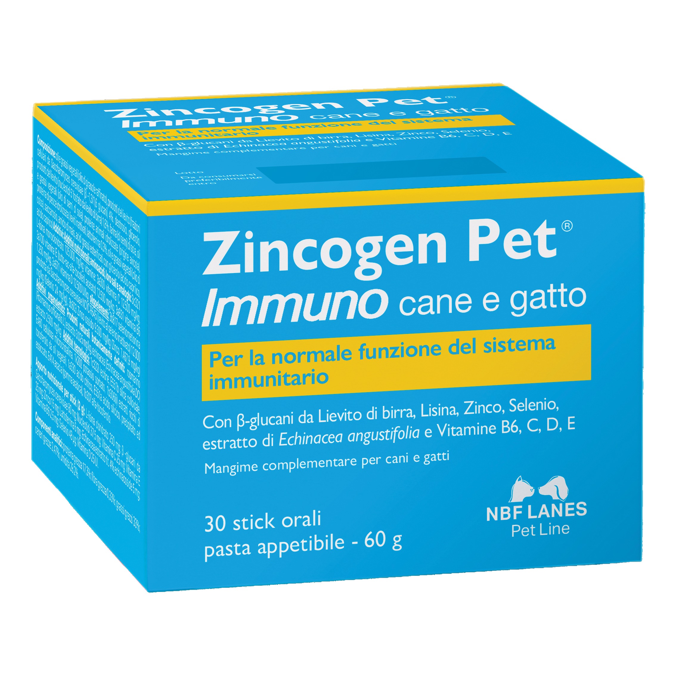 Zincogen Pet Immuno Cane E Gatto 30 Stick
